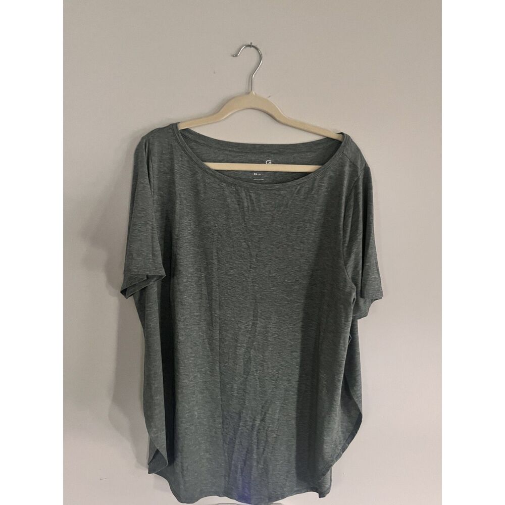 Gap Fit Breathe Womens Lightweight Workout Top in Dark Emerald Size XL Tall